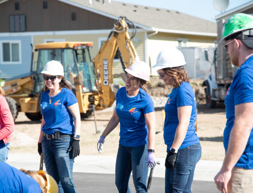 Blitz Build volunteers from Banner Bank
