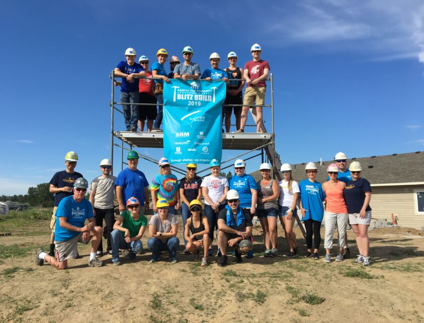 Blitz Build group of volunteers